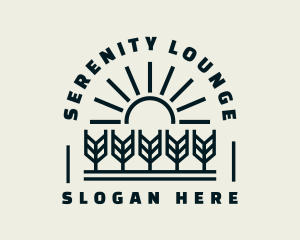 Sun Wheat Harvest logo design