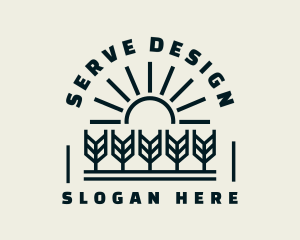 Sun Wheat Harvest logo design