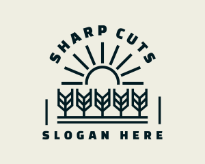 Sun Wheat Harvest logo design