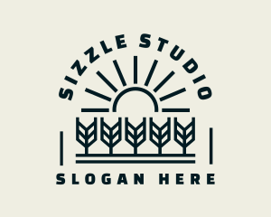 Sun Wheat Harvest logo design