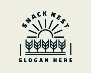 Sun Wheat Harvest logo design