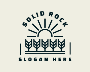 Sun Wheat Harvest logo design