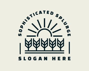 Sun Wheat Harvest logo design