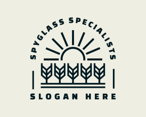 Sun Wheat Harvest logo design