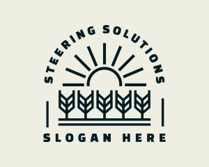 Sun Wheat Harvest logo design