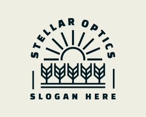 Sun Wheat Harvest logo design