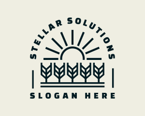 Sun Wheat Harvest logo design