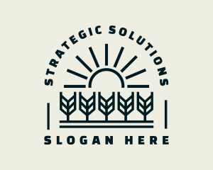 Sun Wheat Harvest logo design