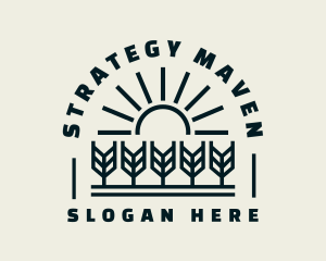 Sun Wheat Harvest logo design