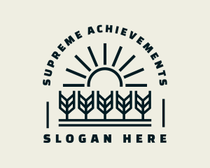 Sun Wheat Harvest logo design