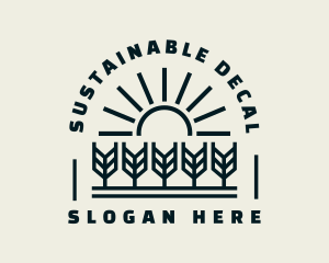 Sun Wheat Harvest logo design