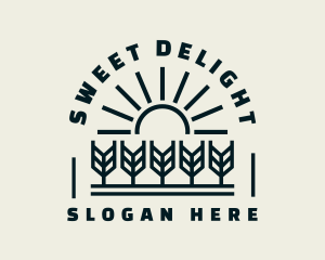 Sun Wheat Harvest logo design