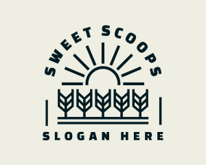 Sun Wheat Harvest logo design