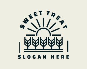 Sun Wheat Harvest logo design