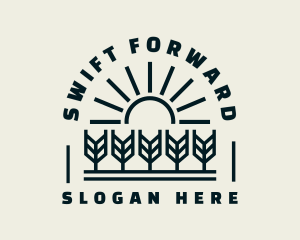 Sun Wheat Harvest logo design