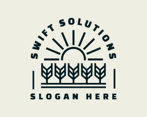 Sun Wheat Harvest logo design