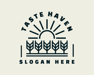 Sun Wheat Harvest logo design