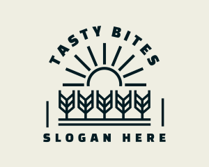 Sun Wheat Harvest logo design