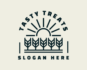 Sun Wheat Harvest logo design