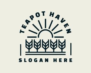 Sun Wheat Harvest logo design