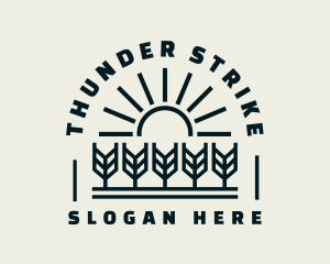 Sun Wheat Harvest logo design