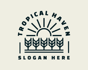 Sun Wheat Harvest logo design