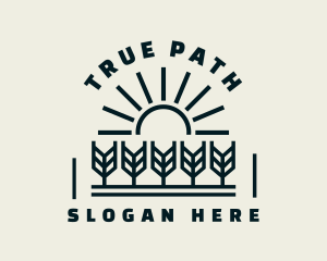 Sun Wheat Harvest logo design