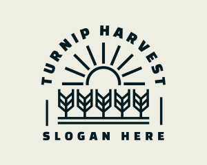 Sun Wheat Harvest logo design