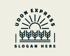 Sun Wheat Harvest logo design