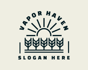 Sun Wheat Harvest logo design