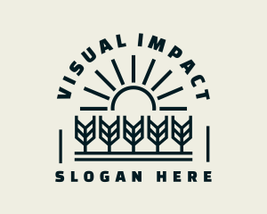 Sun Wheat Harvest logo design