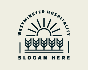 Sun Wheat Harvest logo design