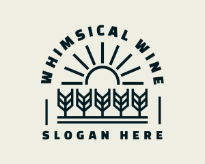 Sun Wheat Harvest logo design