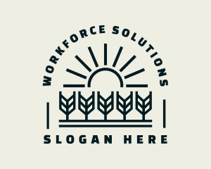 Sun Wheat Harvest logo design