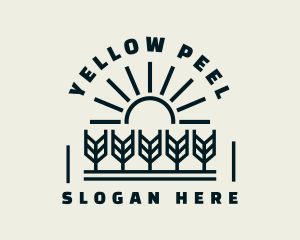 Sun Wheat Harvest logo design