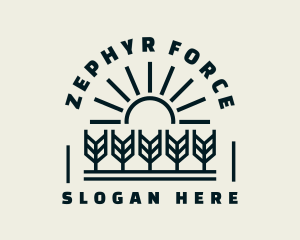 Sun Wheat Harvest logo design