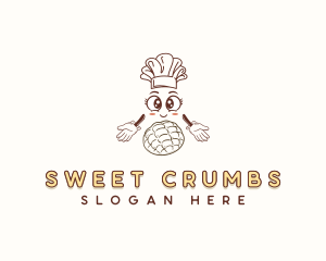 Cartoon Pastry Baker logo design