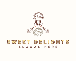 Cartoon Pastry Baker logo design