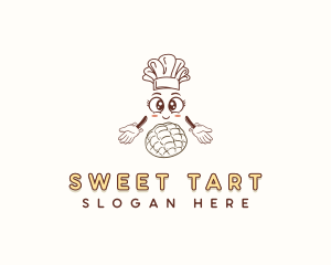 Cartoon Pastry Baker logo design