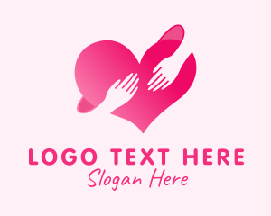 Romantic Heart Hug logo