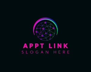 Network Link Technology logo design