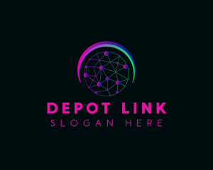 Network Link Technology logo design