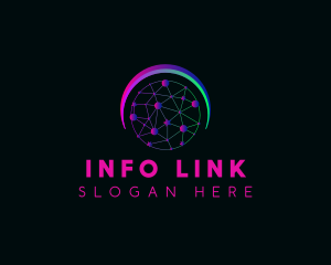 Network Link Technology logo design