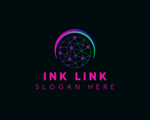 Network Link Technology logo design