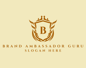 Luxurious Crown Shield Lawyer logo design