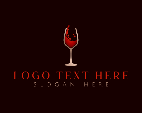 Wine Glass Drink logo