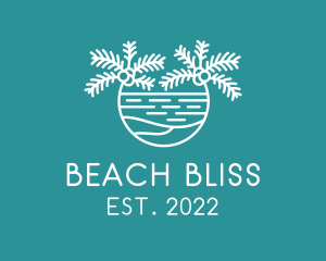 Beach Resort Seaside  logo design