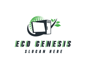 Eco Global Monitor logo design