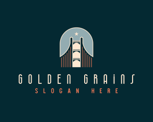 Golden Gate Bridge Architecture logo design