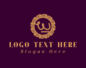 Baroque Decor Letter W logo